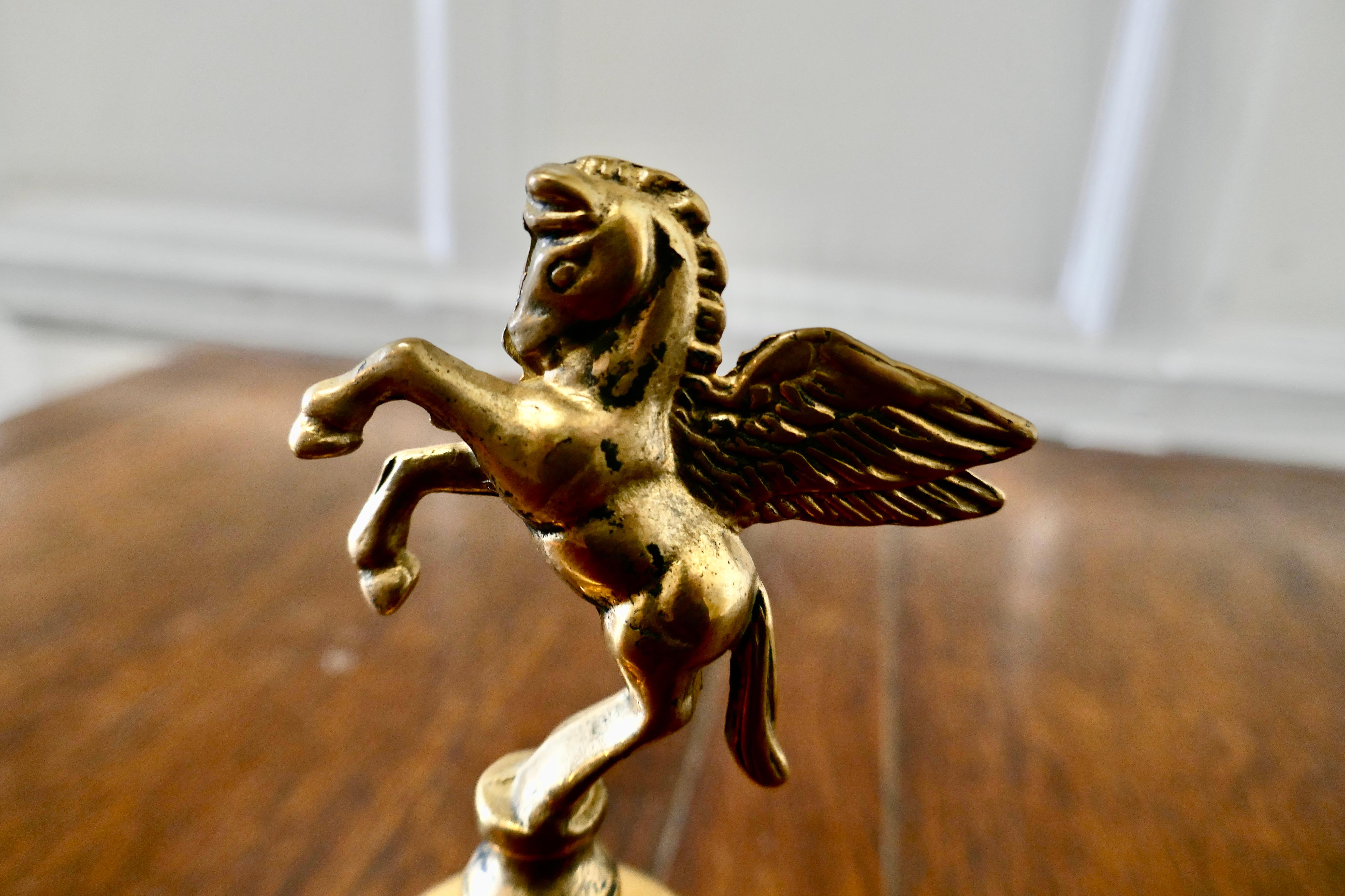 Brass Hand Bell with Pegasus Handle 1