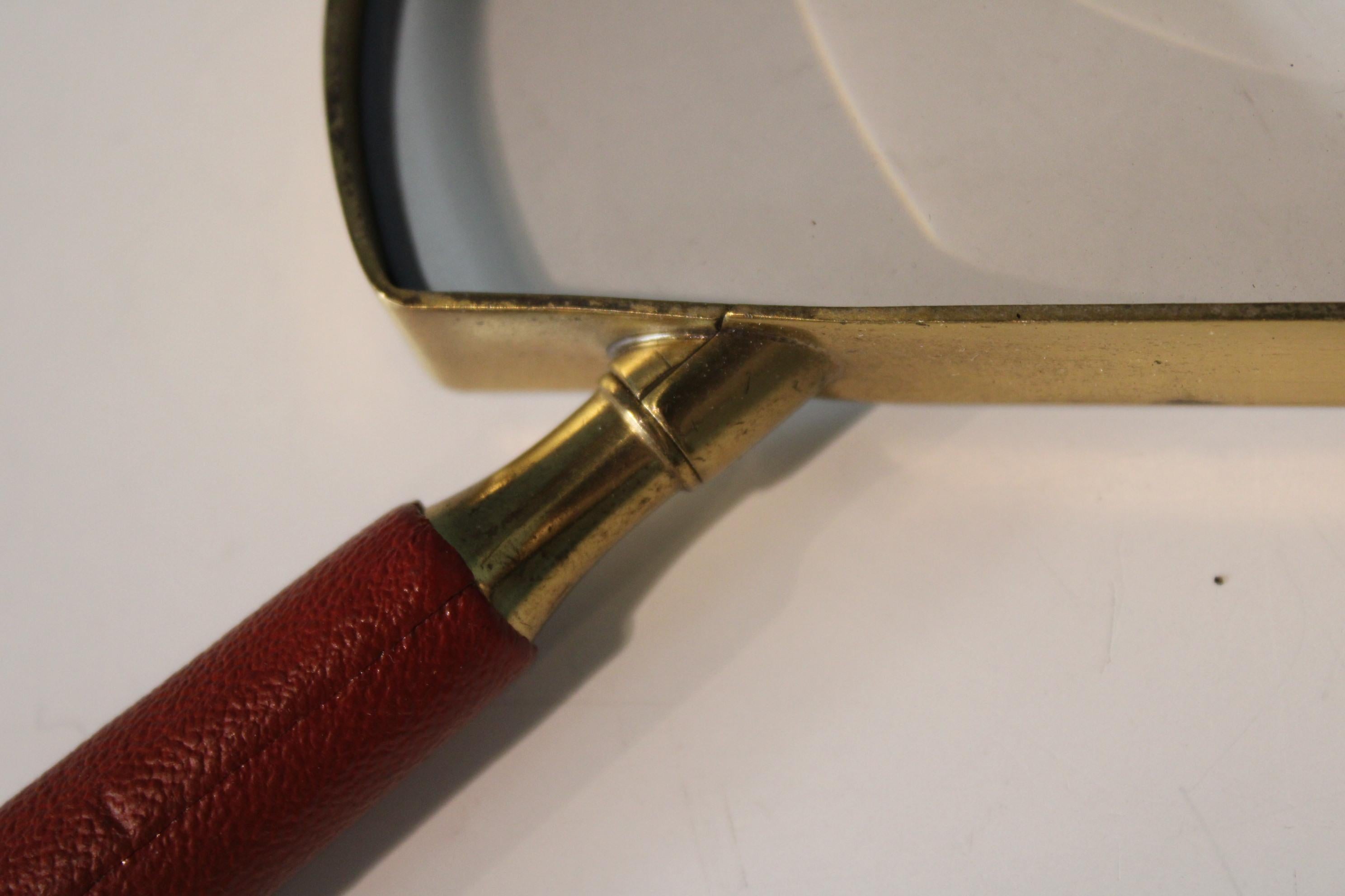 Brass Hand Magnifying Glass, Vintage For Sale 3