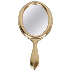 Brass Hand Mirror circa 1920s by Argentor