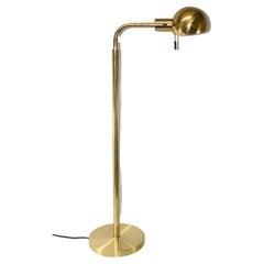 Vintage Brass Hansen Mid-Century Modern Adjustable Floor Lamp