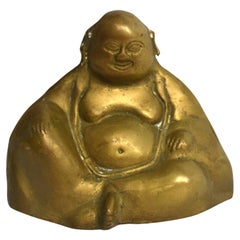 Vintage Brass Happy Buddha Modern Take