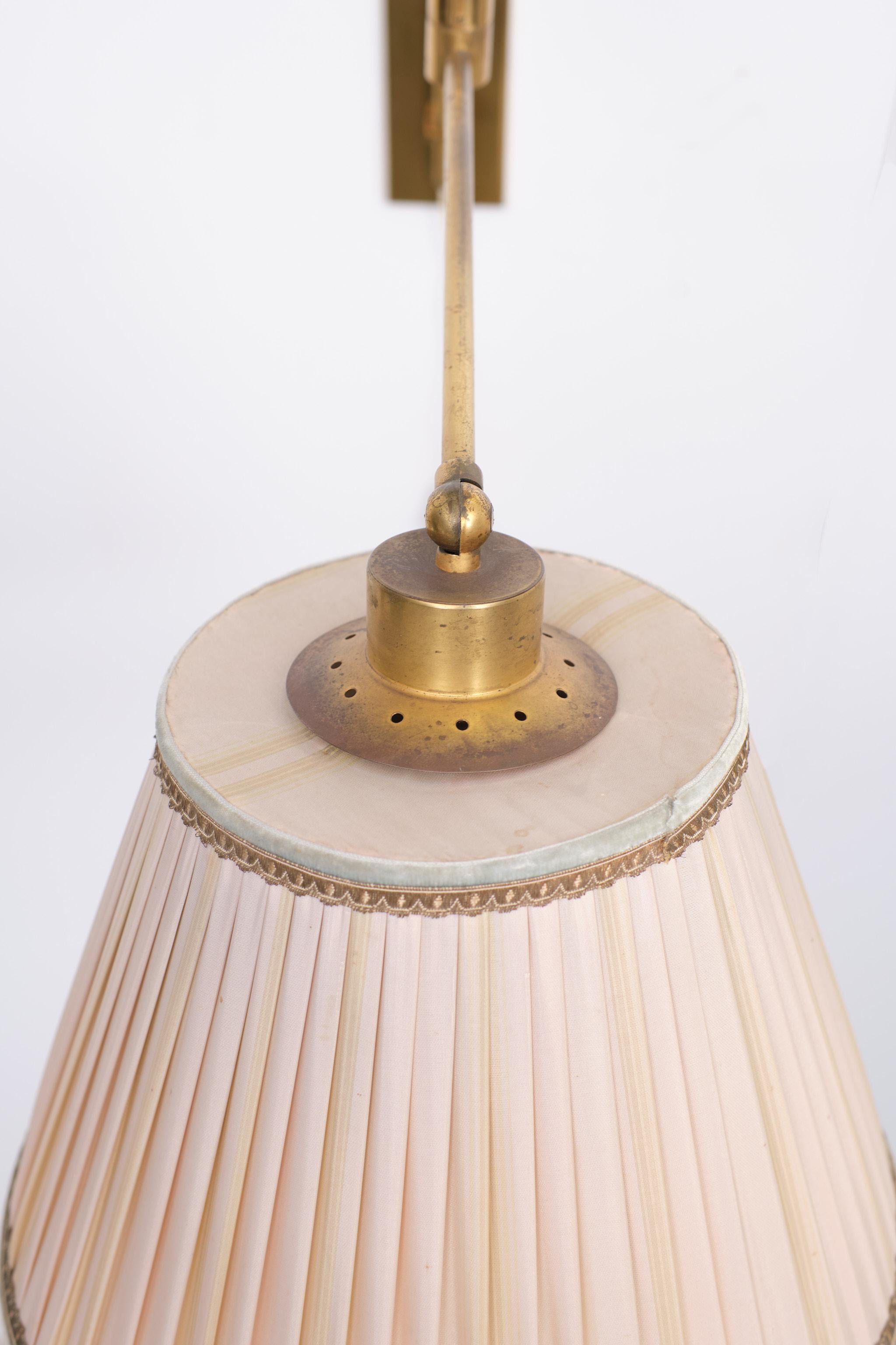 Mid-Century Modern Brass Harmonica Scissor Wall Lamp 1960s Holland