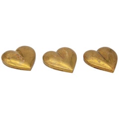 Brass Heart Paperweight