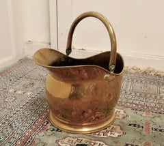Brass Helmet Coal Scuttle