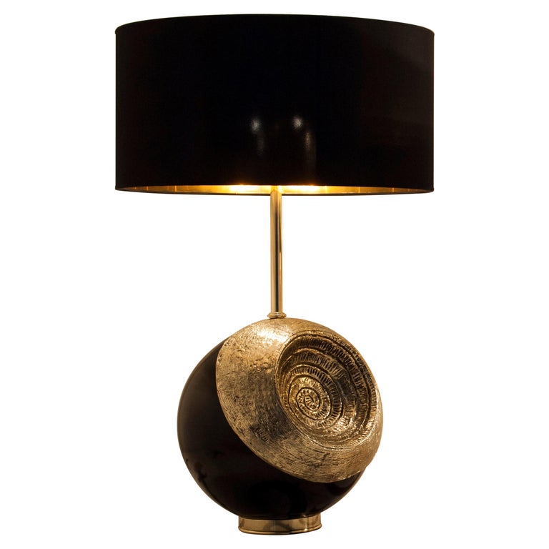 Brass "Herod" Table Lamp, Angelo Brotto For Sale