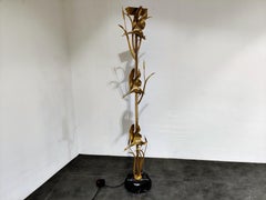 Brass heron floor lamp by L. Galeotti for L'originale, 1970s