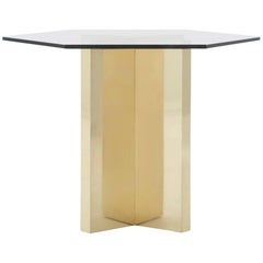 Brass Hexagon End Table Brass Hexagon End Table