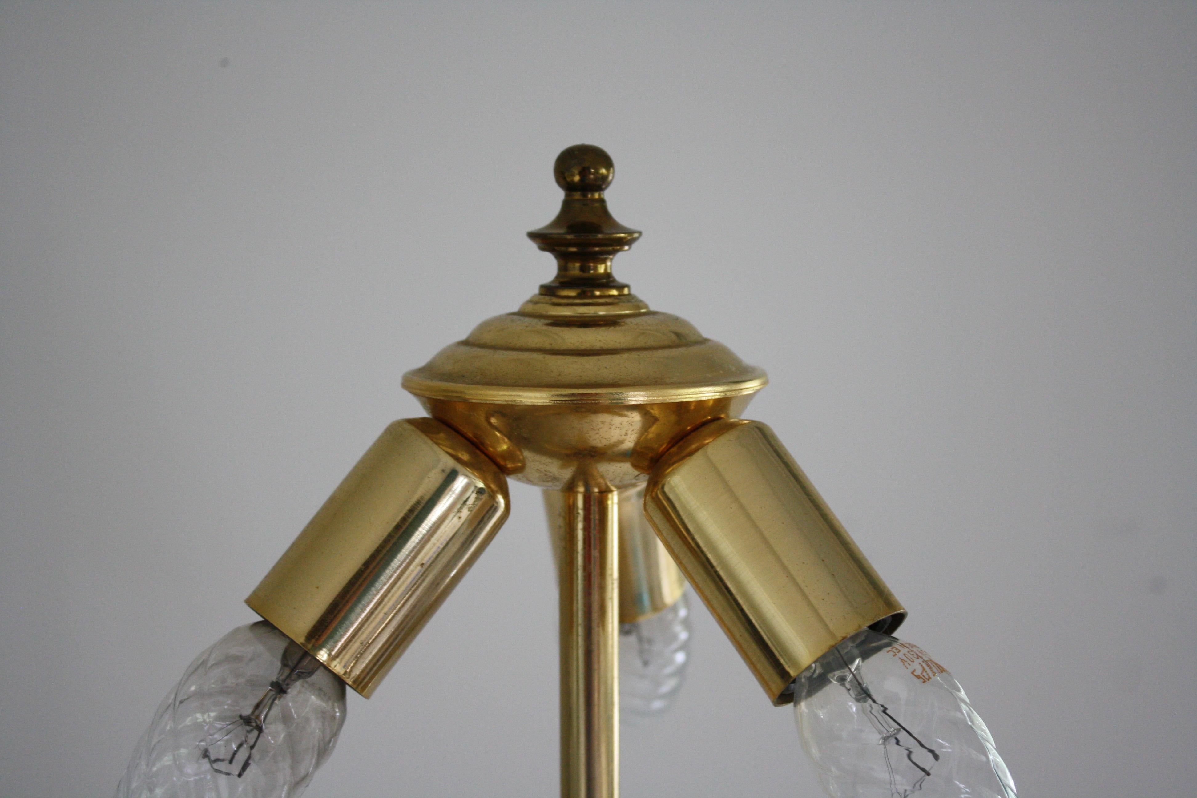 Brass Hollywood Regency Floor Lamp, 1970s In Fair Condition In HEVERLEE, BE