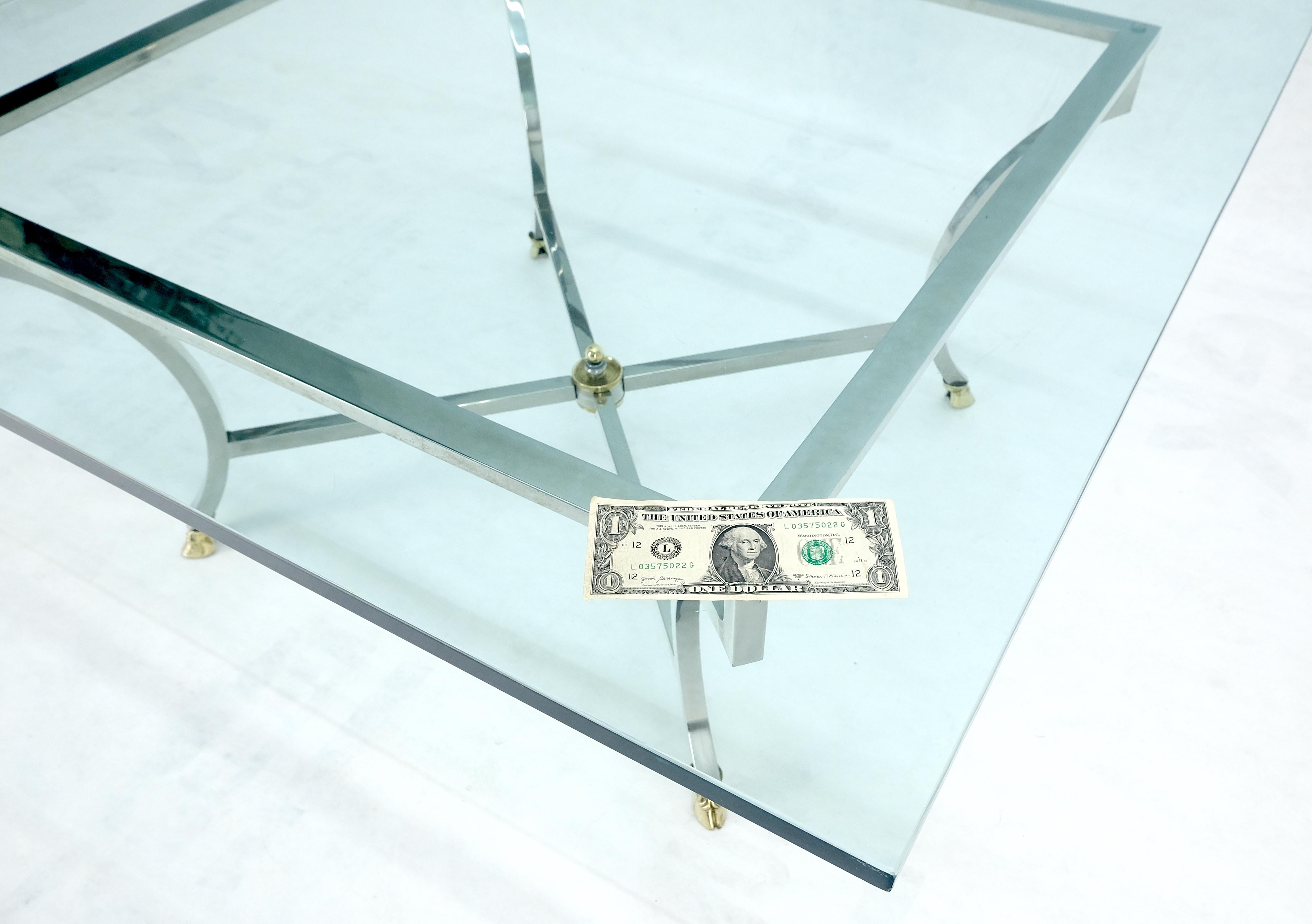 20th Century Brass hoof Feet 40x40 3/4