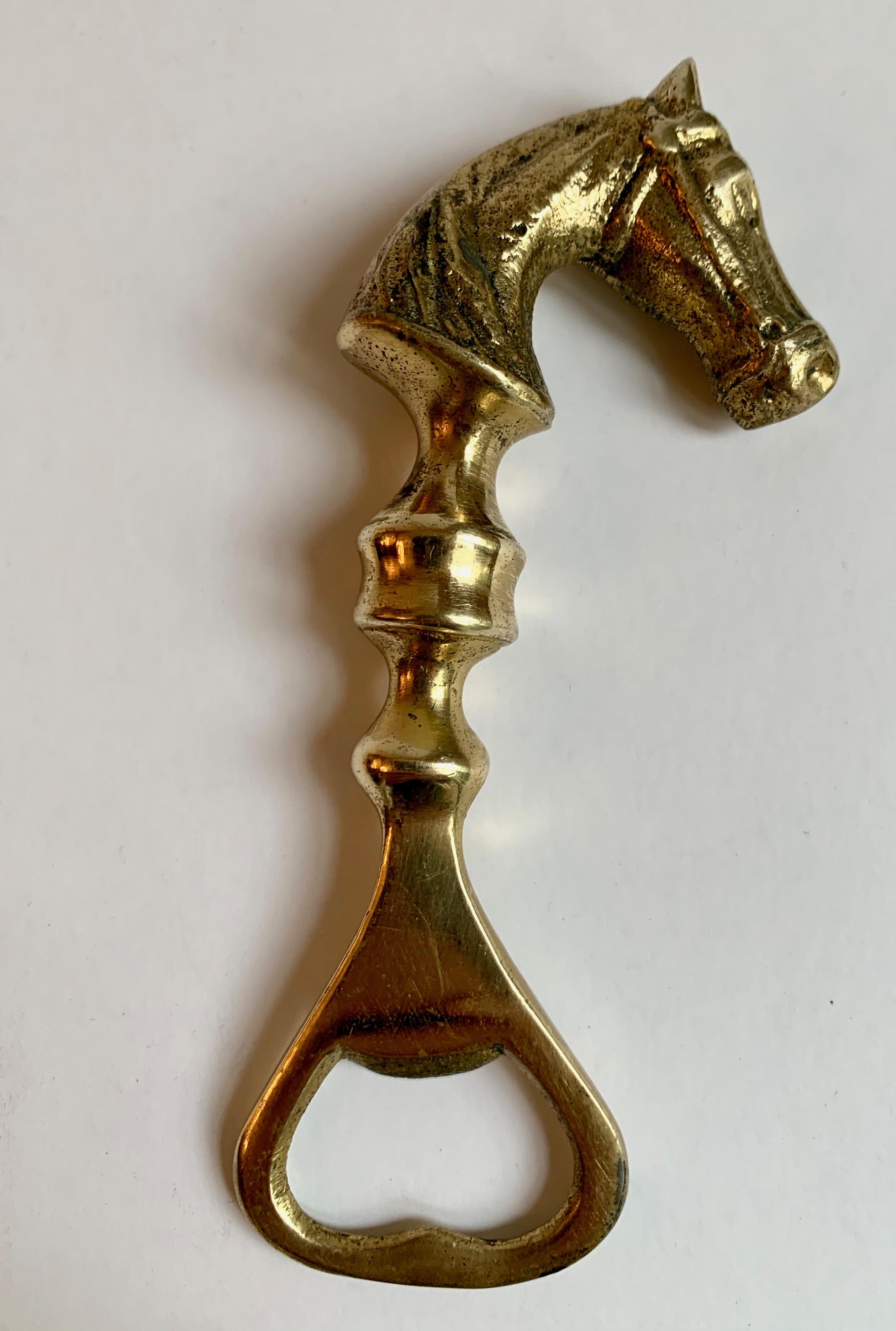 Brass Horse Bottle Opener In Good Condition In Los Angeles, CA