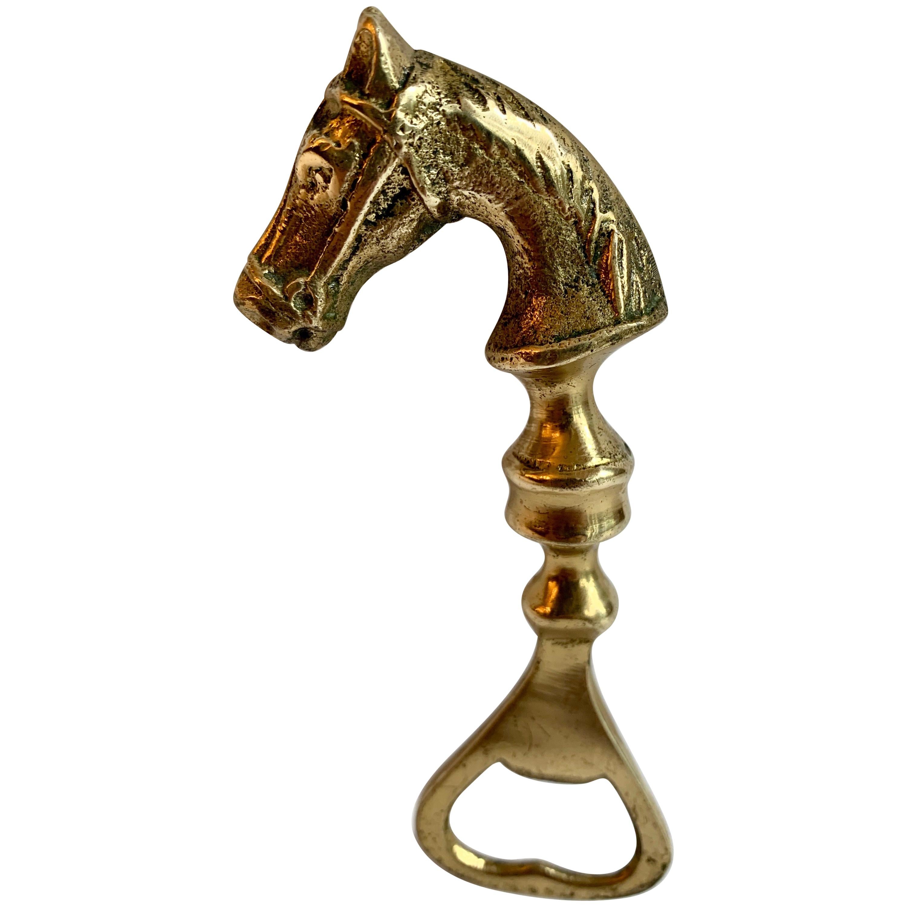 Brass Horse Bottle Opener