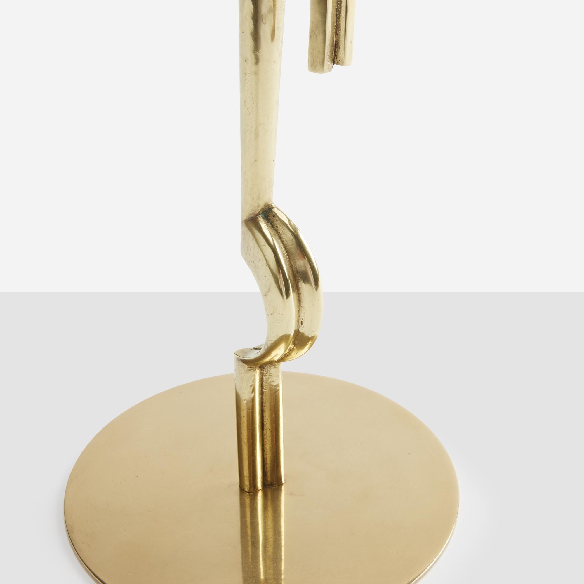 Candelabro a cavallo in ottone di Franz Hagenauer in vendita 3