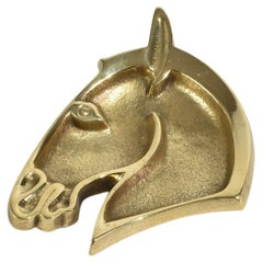 Boîte de rangement en laiton pour chevaux