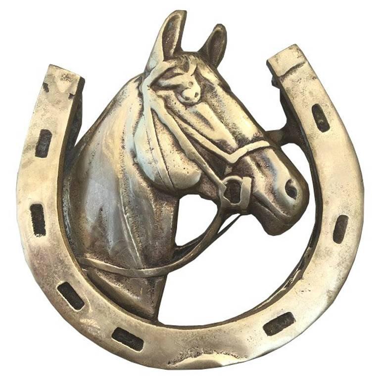 Brass Horse Door Knocker