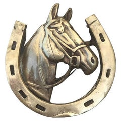 Retro Brass Horse Door Knocker