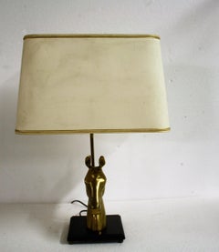 Brass Horse Head Table Lamp, 1970s, Belgium