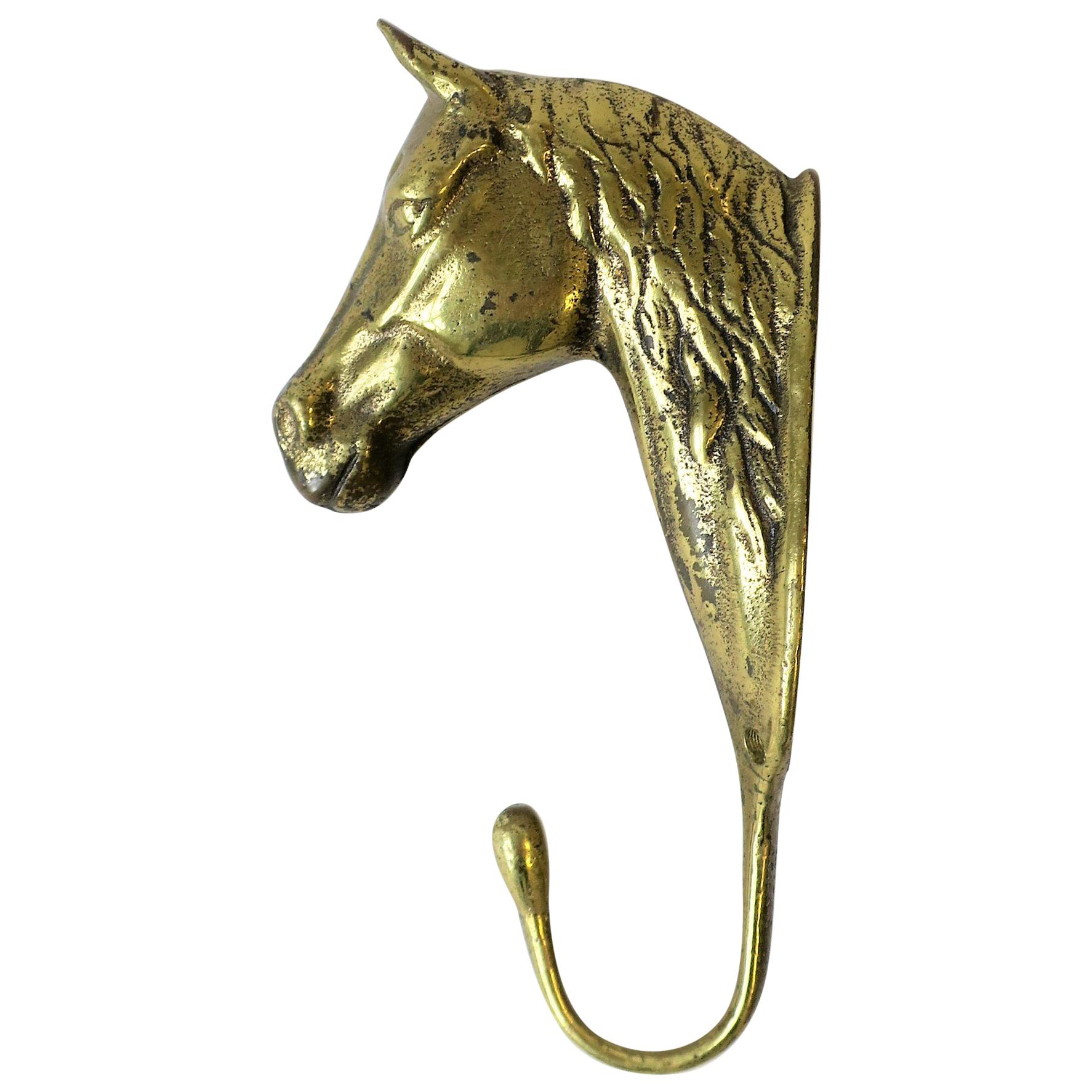 Brass Horse or Equine Hardware Wall Hook at 1stDibs horse hook