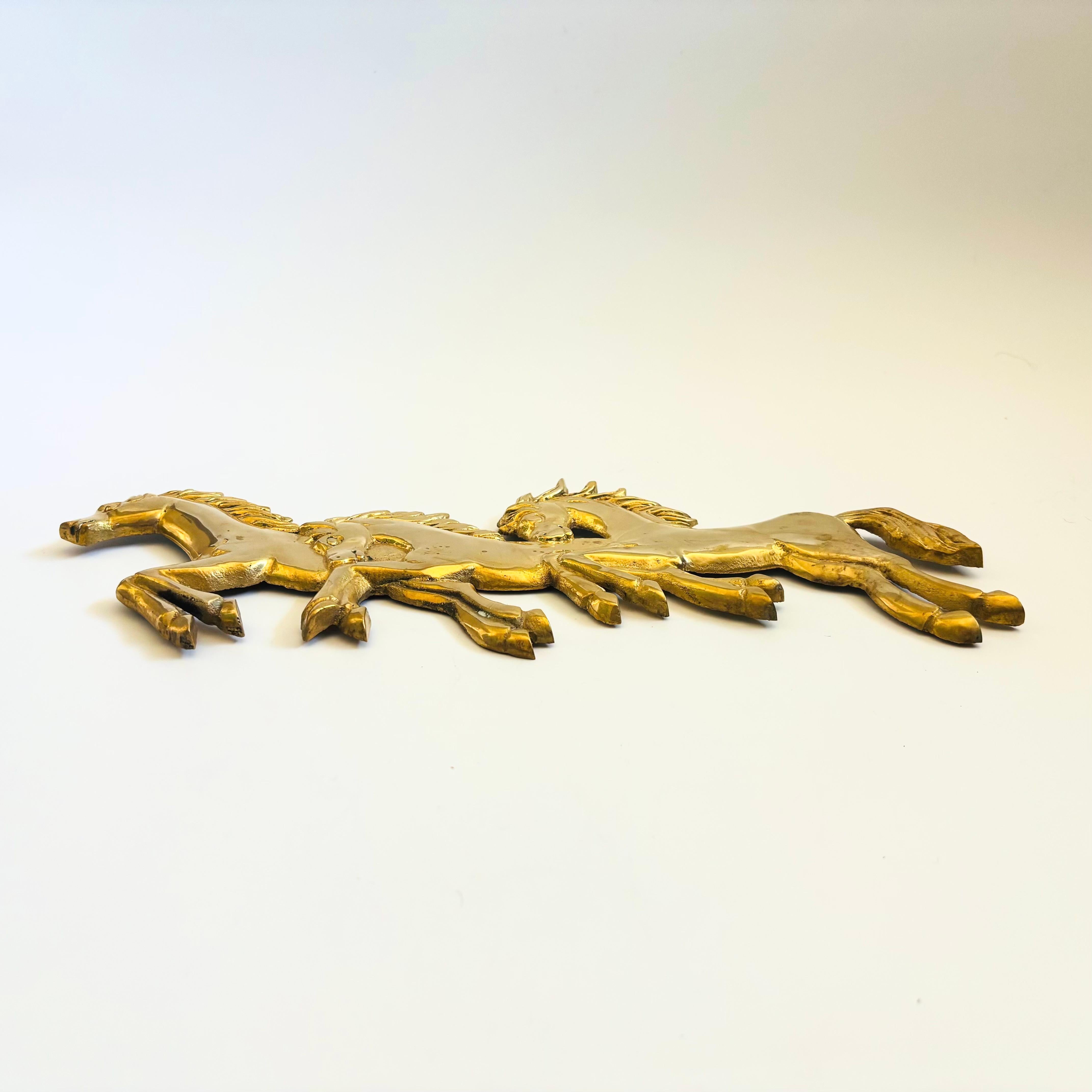 Brass Horse Wall Hanging For Sale 1