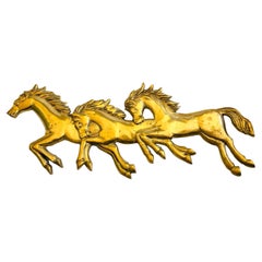 Brass Horse Wall Hanging