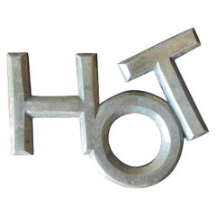 Brass " HOT " Trivet, 1970's