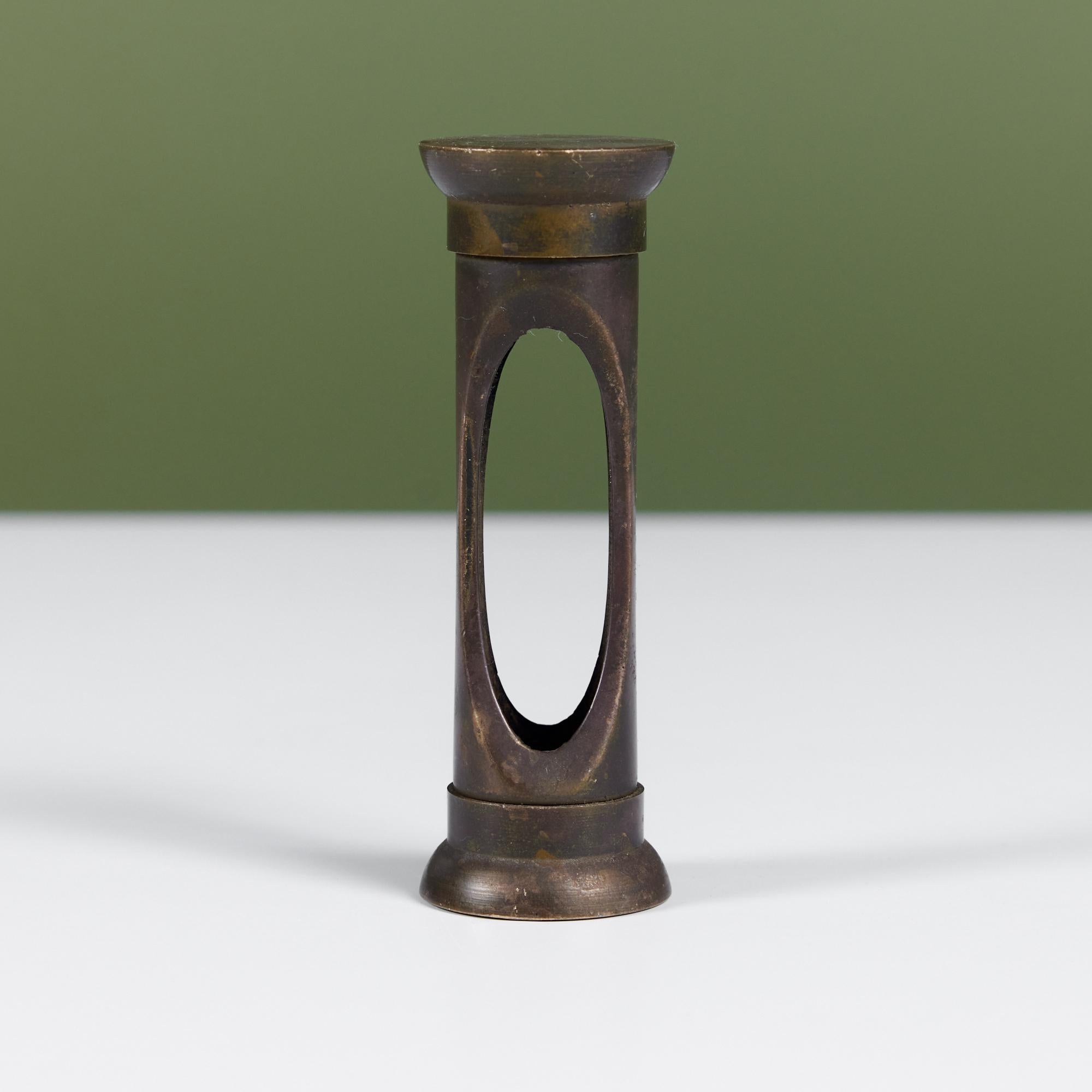 Brass Hourglass Holder For Sale 1
