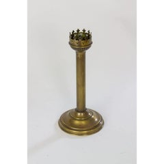 Brass Hurricane Candle Holder