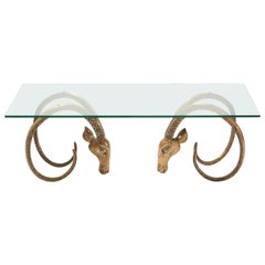 Brass Ibex Coffee Table in the Manner of Alain Chervet