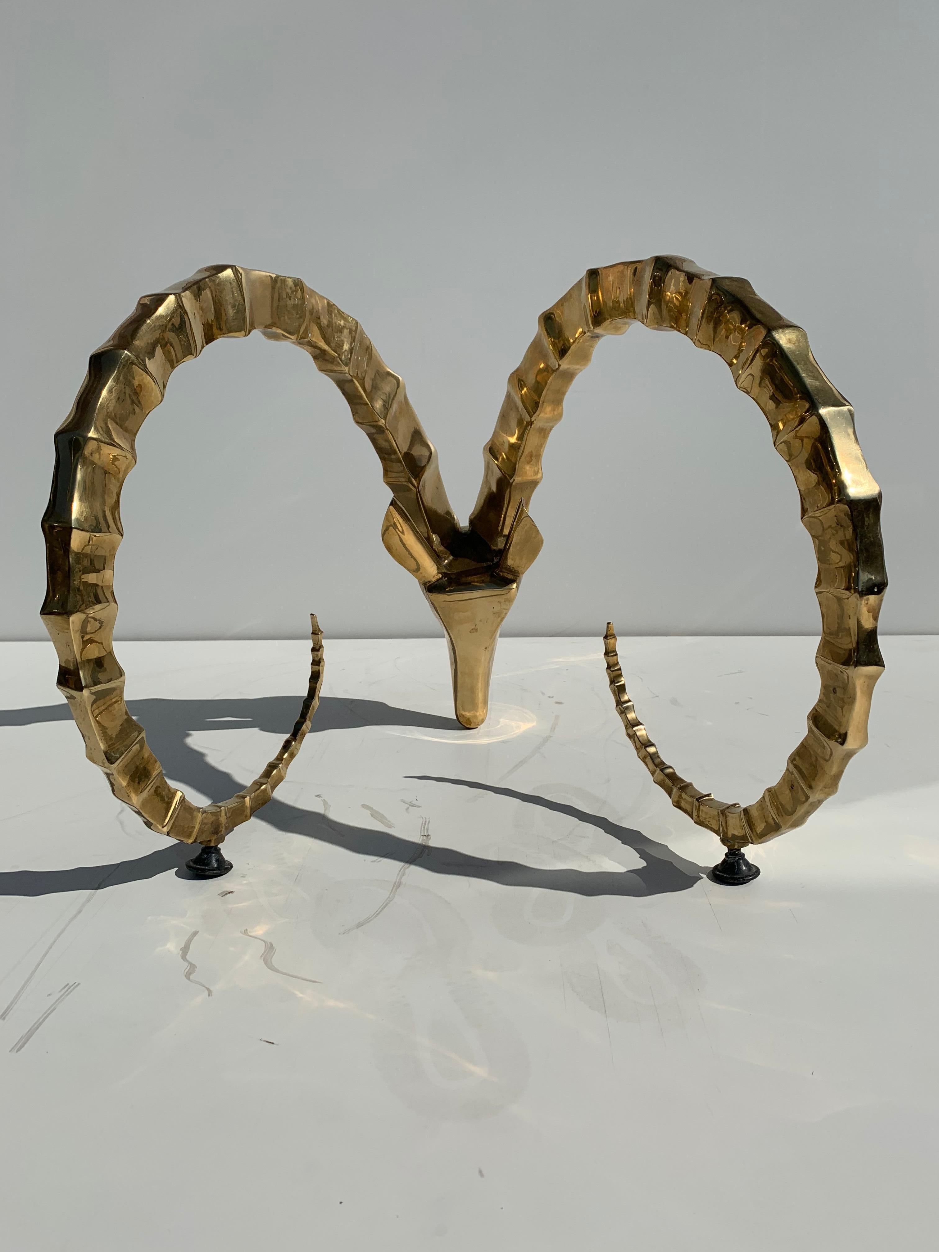 Brass Ibex Ram Coffee Table 6