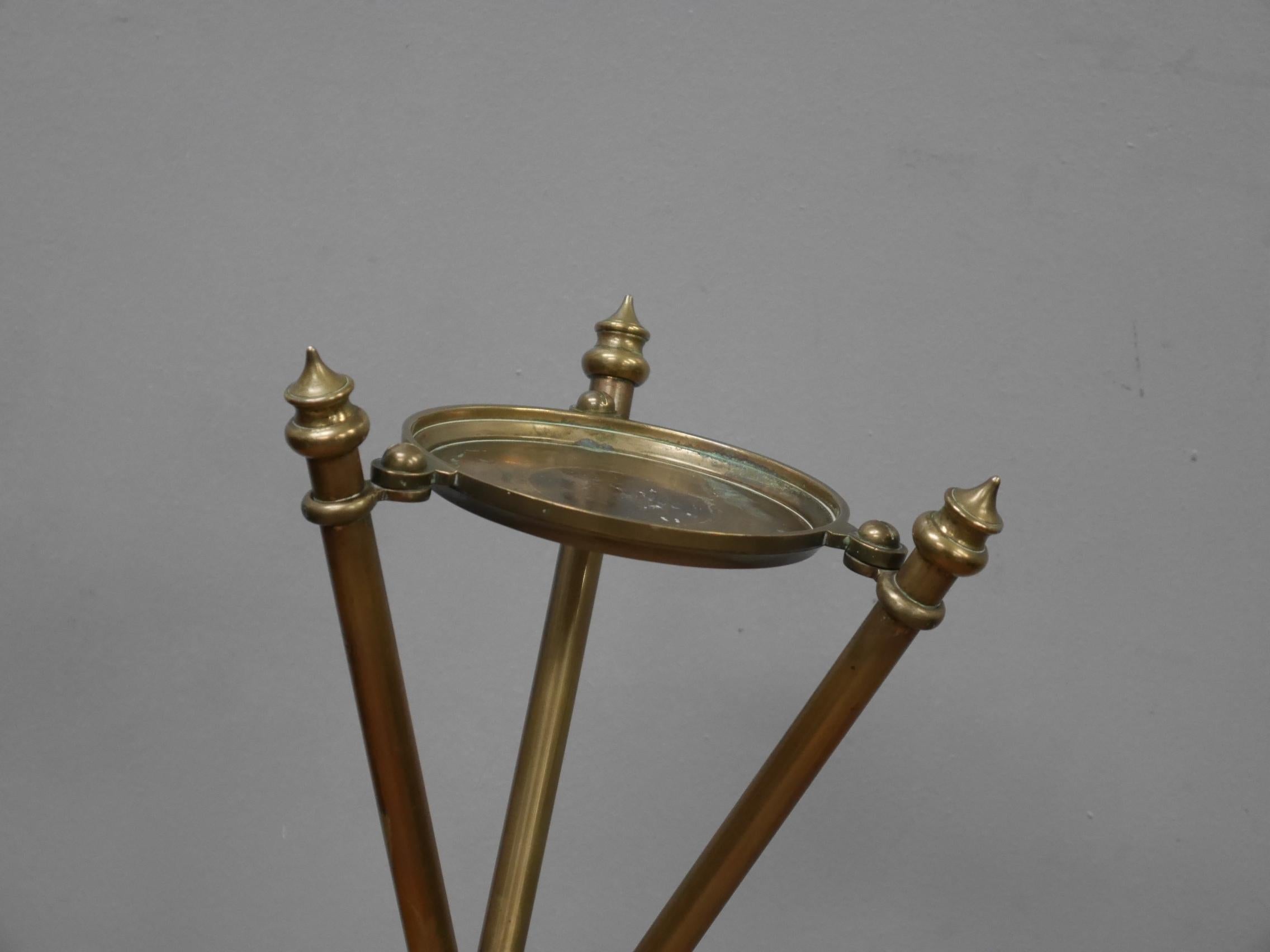 Country Brass Ice Bucket / Champagne Stand, C1920
