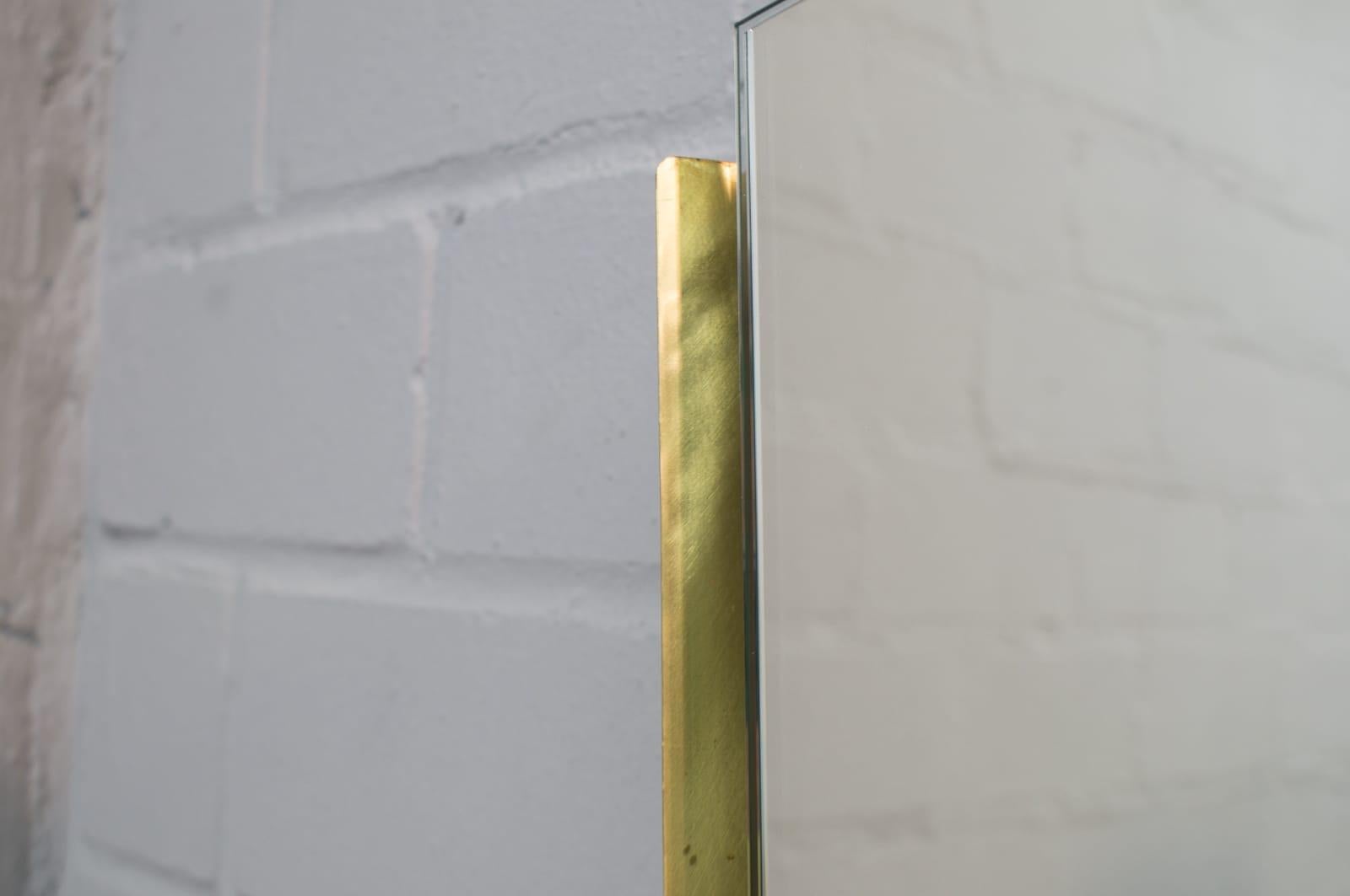 Brass Illuminated Wall Mirror by Ernest Igl for Hillebrand, Germany 1950s For Sale 5