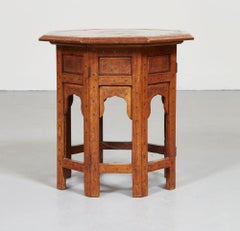 Brass Inlaid Anglo-Indian Drinks Table