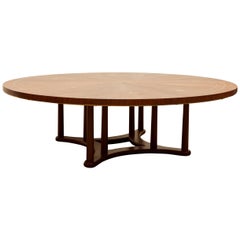 Brass Inlaid Coffee Table by Bert England for Johnson Furniture