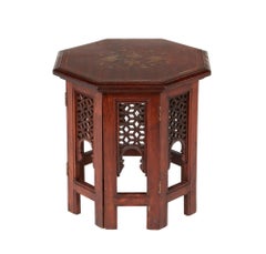 Brass Inlaid Teak Anglo-Indian Table Brass Inlaid Teak Anglo-Indian Table