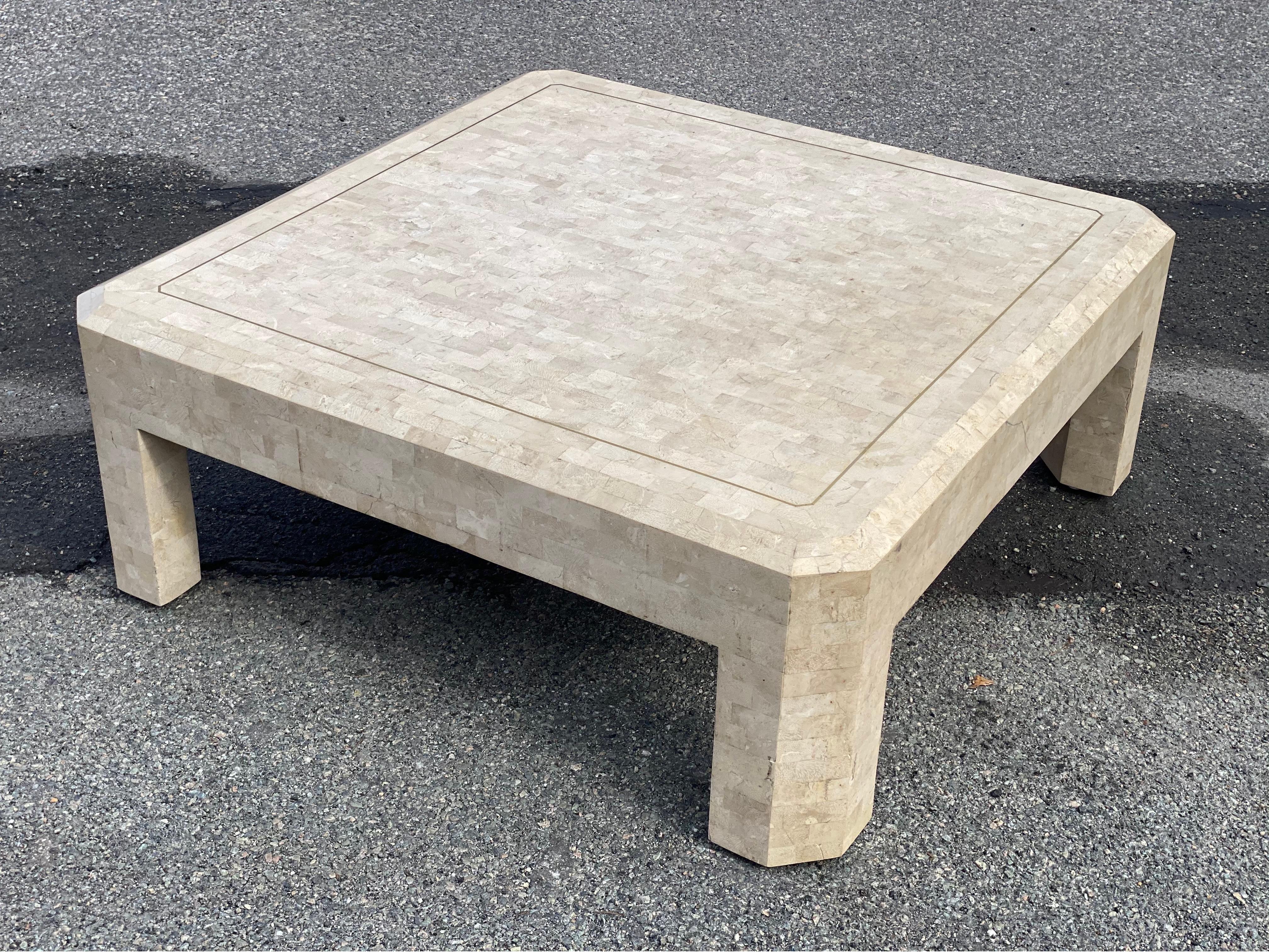 tessellated marble coffee table