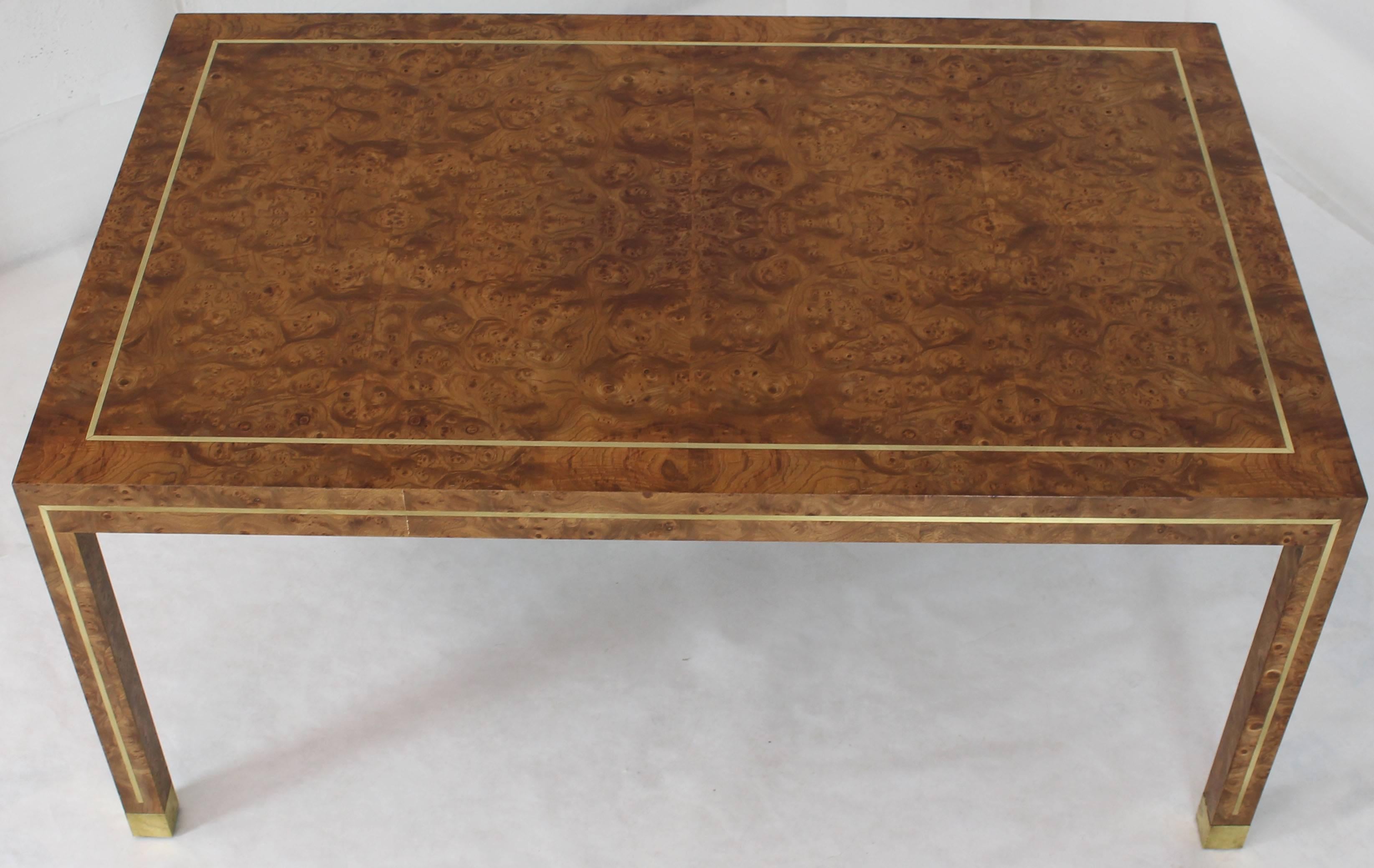 rectangular burl wood coffee table