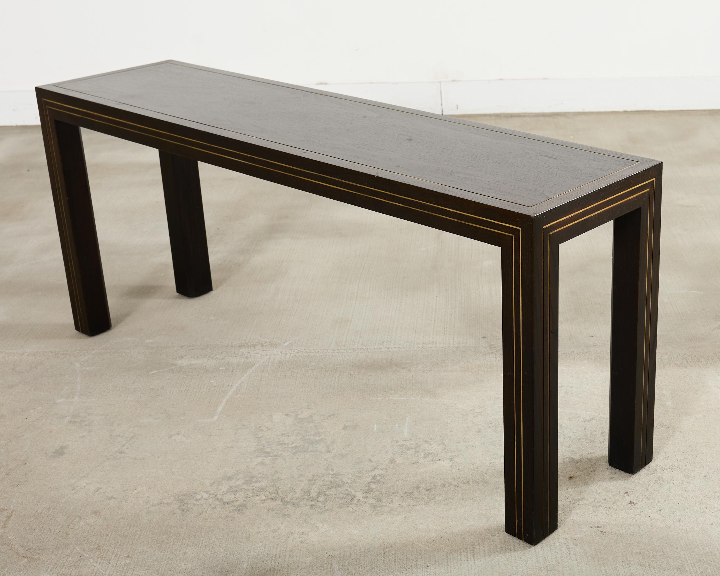 Table console Parsons en incrustation de laiton par John Richardson en vente 2
