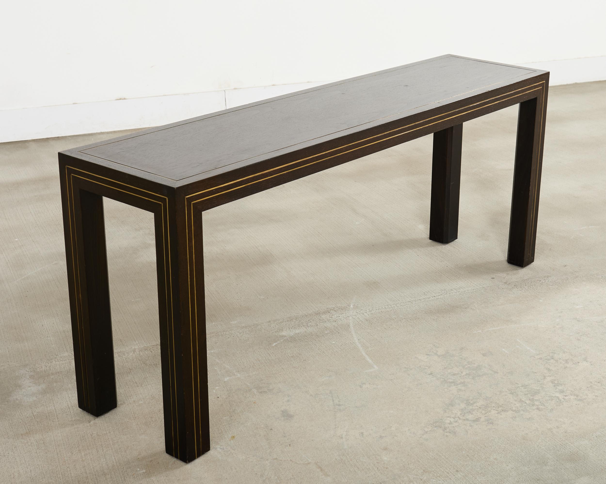 Table console Parsons en incrustation de laiton par John Richardson en vente 4
