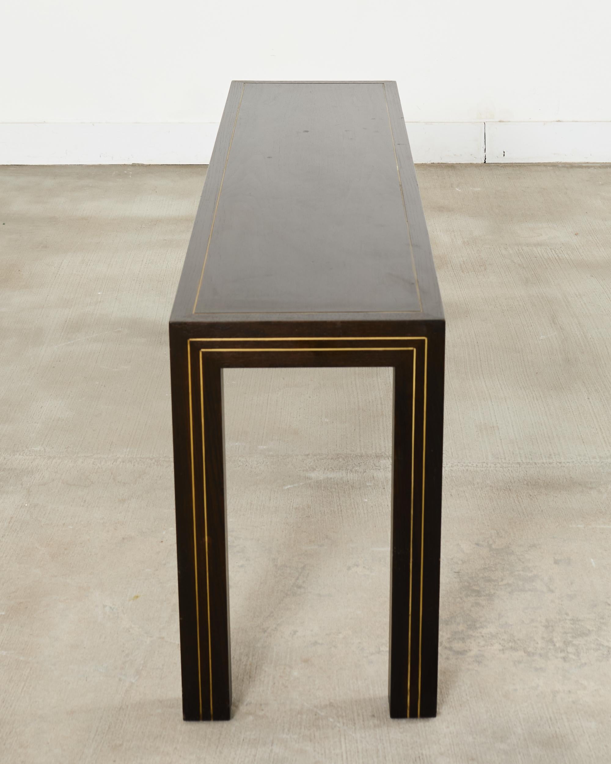 Table console Parsons en incrustation de laiton par John Richardson en vente 7