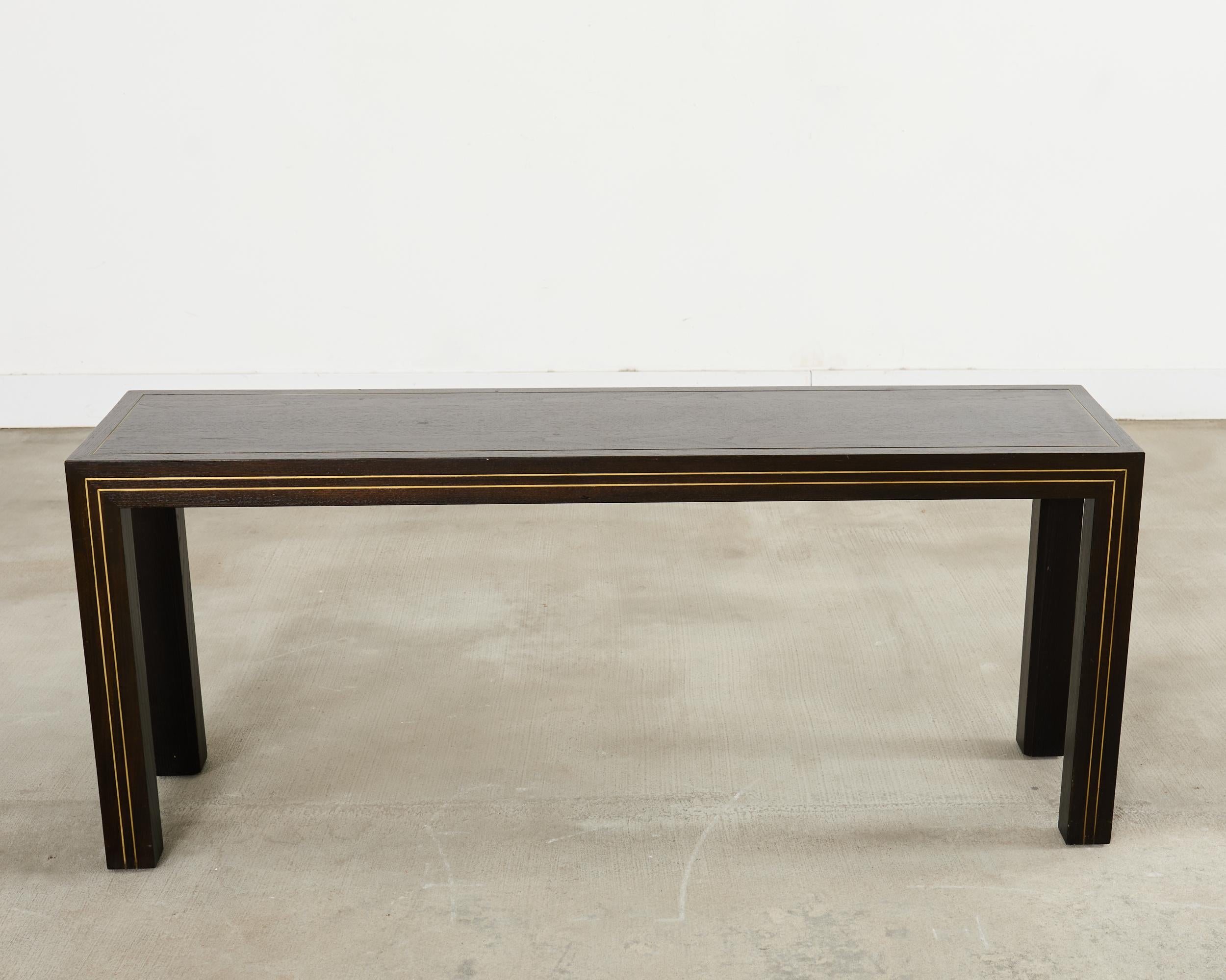 Table console Parsons en incrustation de laiton par John Richardson en vente 9