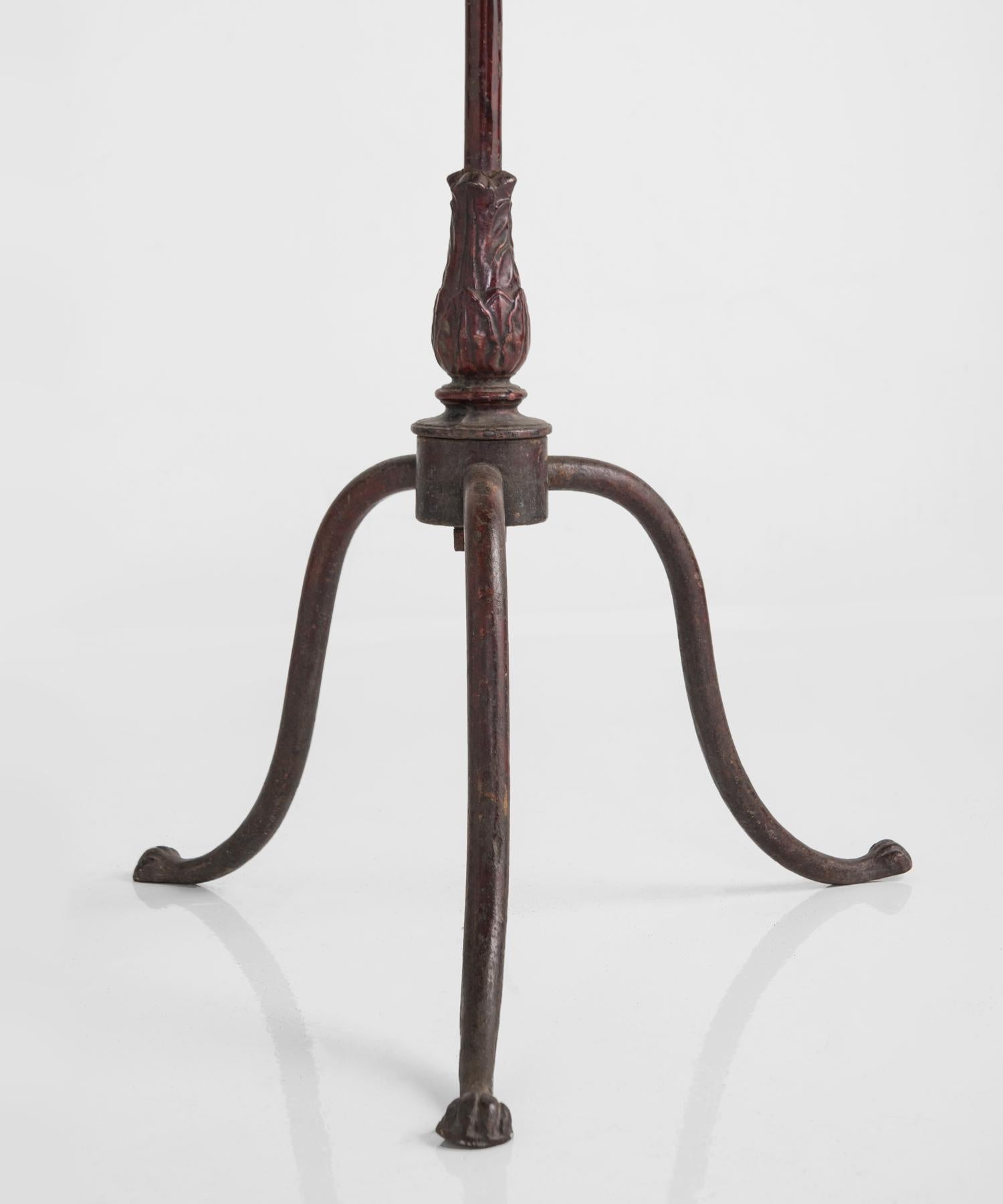 Brass and Iron Coat Stand, Italy, circa 1900 1