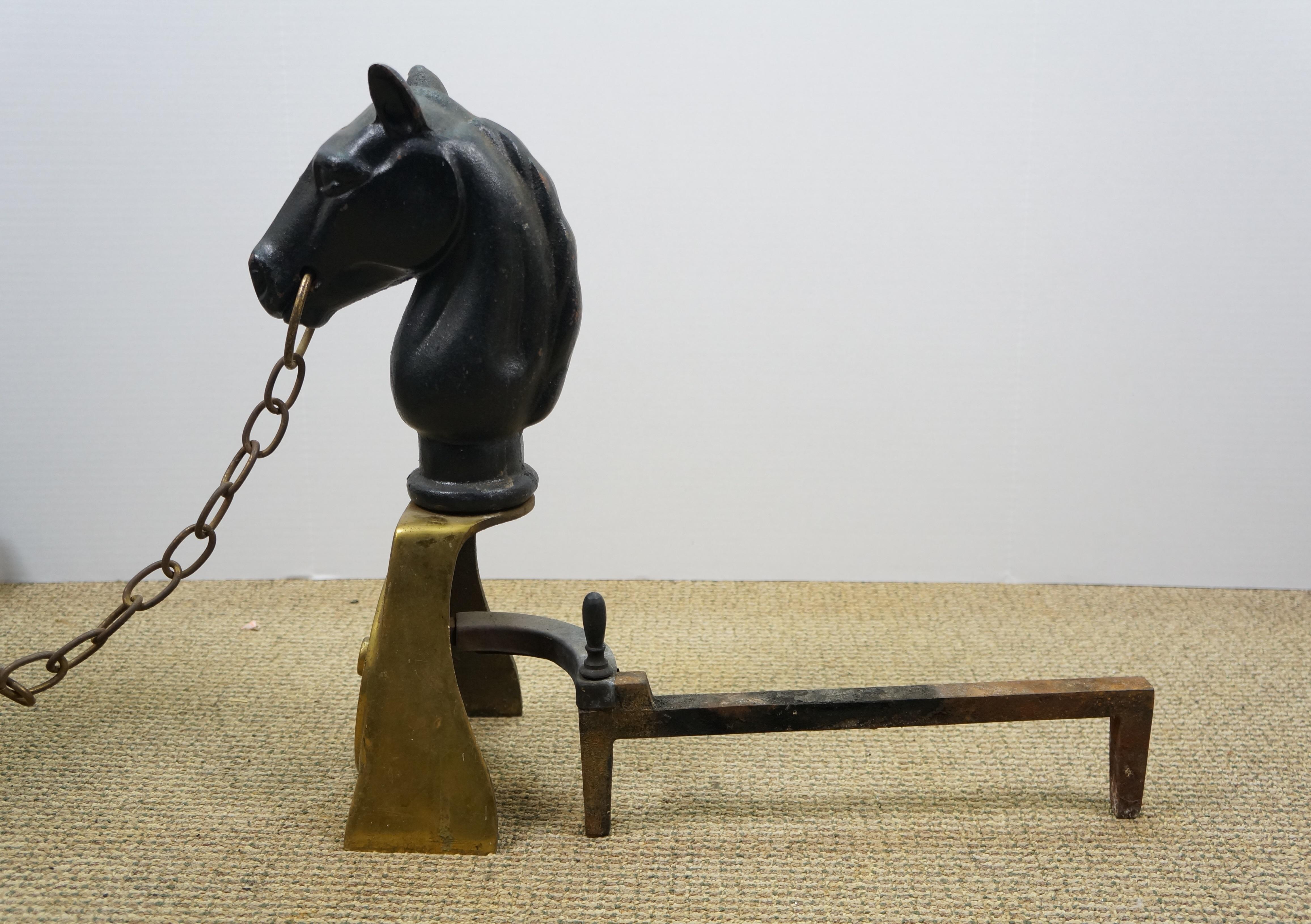 Ottone e ferro Testa di cavallo equestre Ruota del carro Cane da tiro Androni da 19