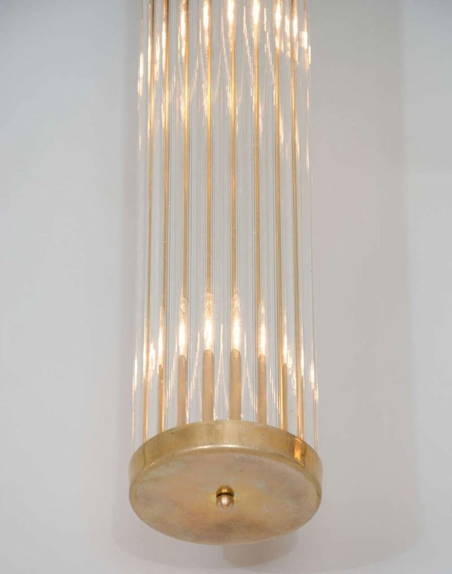 Brass Italian Arm Wall Light In Excellent Condition For Sale In London, GB