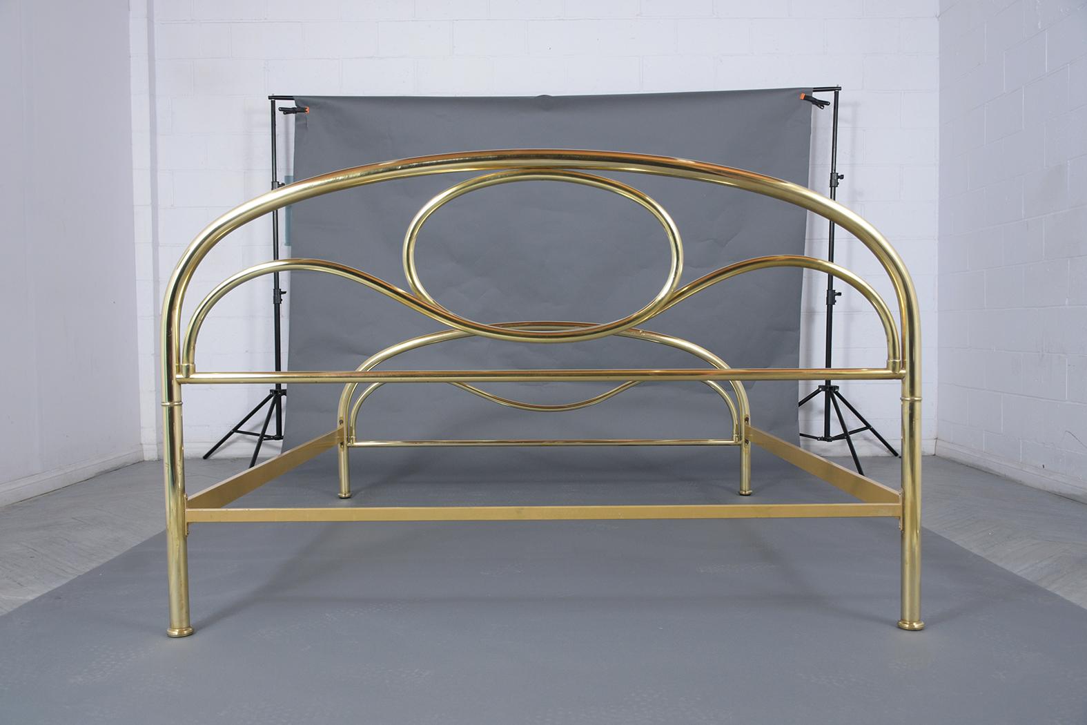 Art Deco Queen Size Bed Frame In Good Condition In Los Angeles, CA