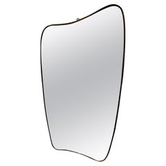 Miroir italien en laiton à la manière de Gio Ponti - Vers 1950
