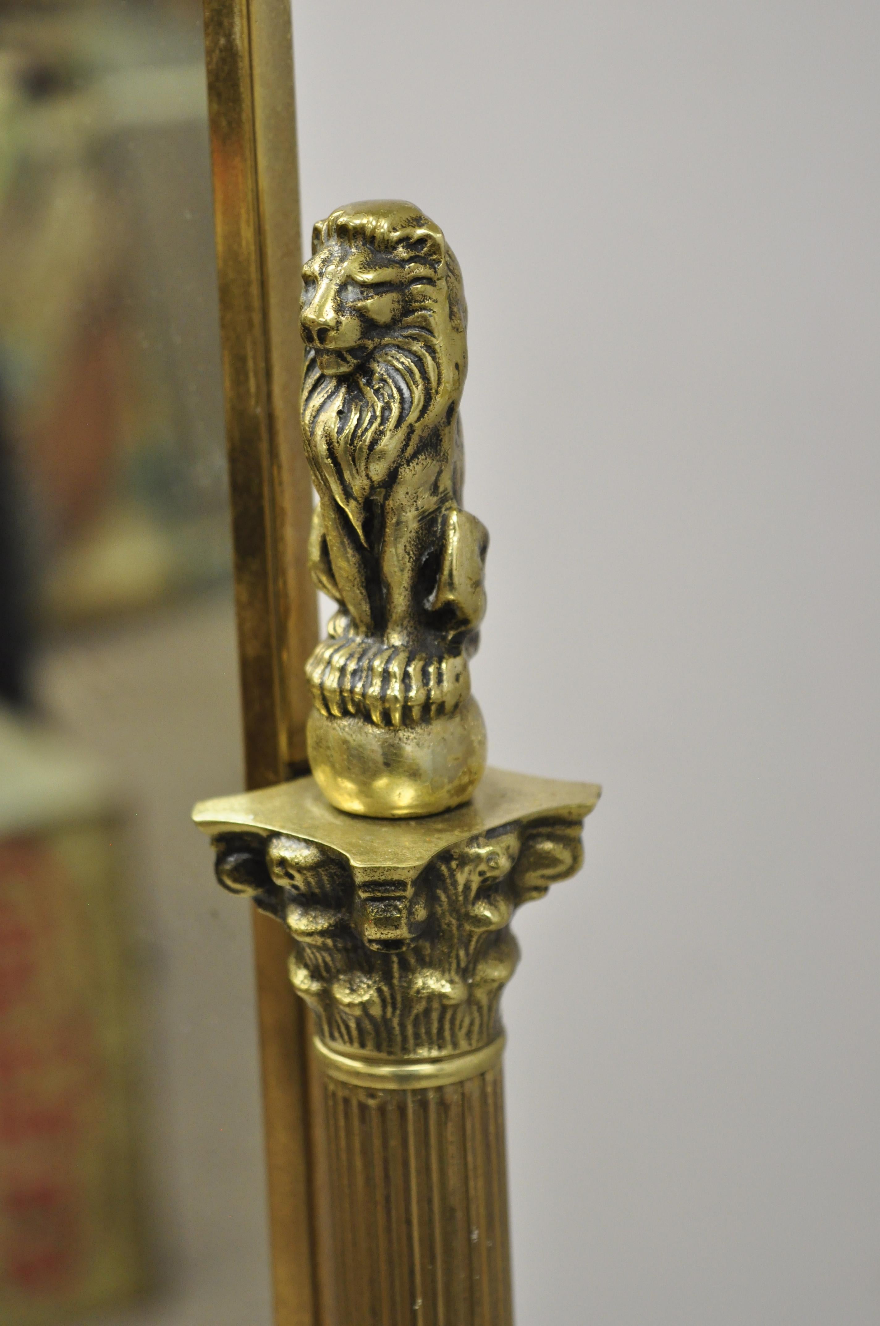 Antique brass Italian neoclassical small 54