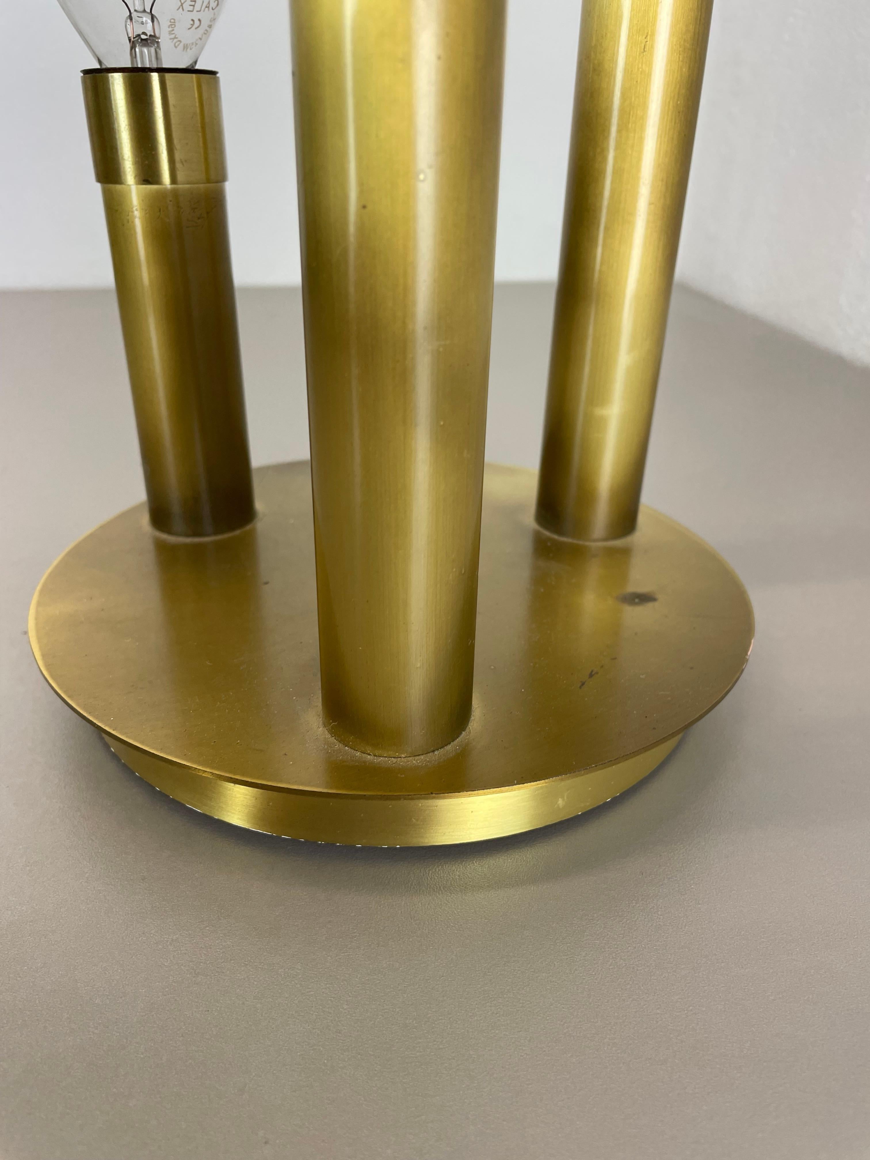 Brass Italian Stilnovo Style Atomic Space Age Ceiling Light Sconces, Italy, 1970 For Sale 5