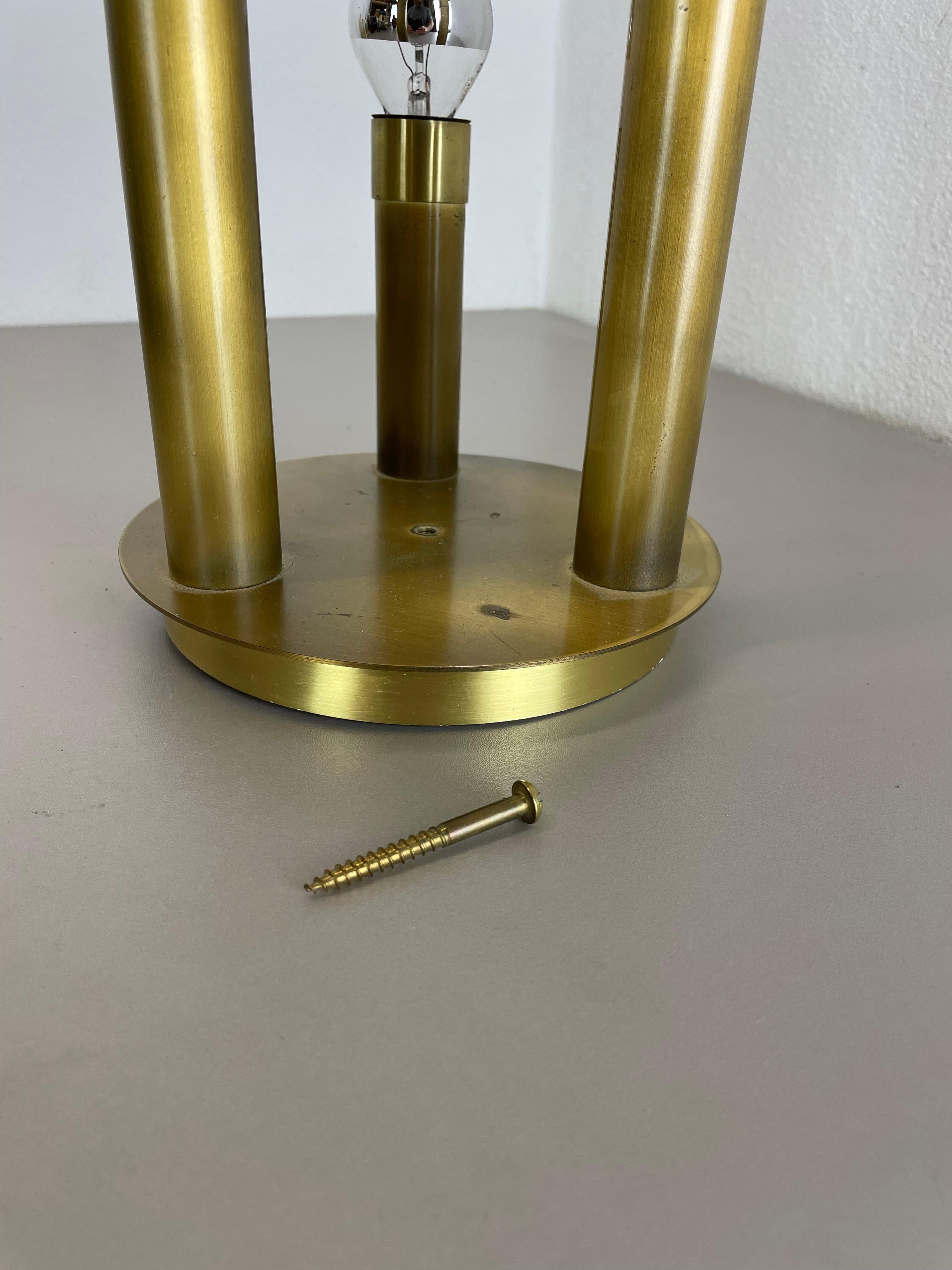 Brass Italian Stilnovo Style Atomic Space Age Ceiling Light Sconces, Italy, 1970 For Sale 8