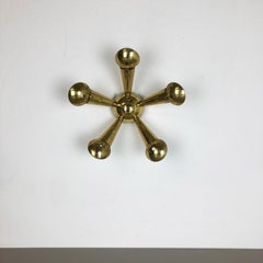 Brass Italian Stilnovo Style Theatre Wall Ceiling Light Sconces, Italy, 1950s