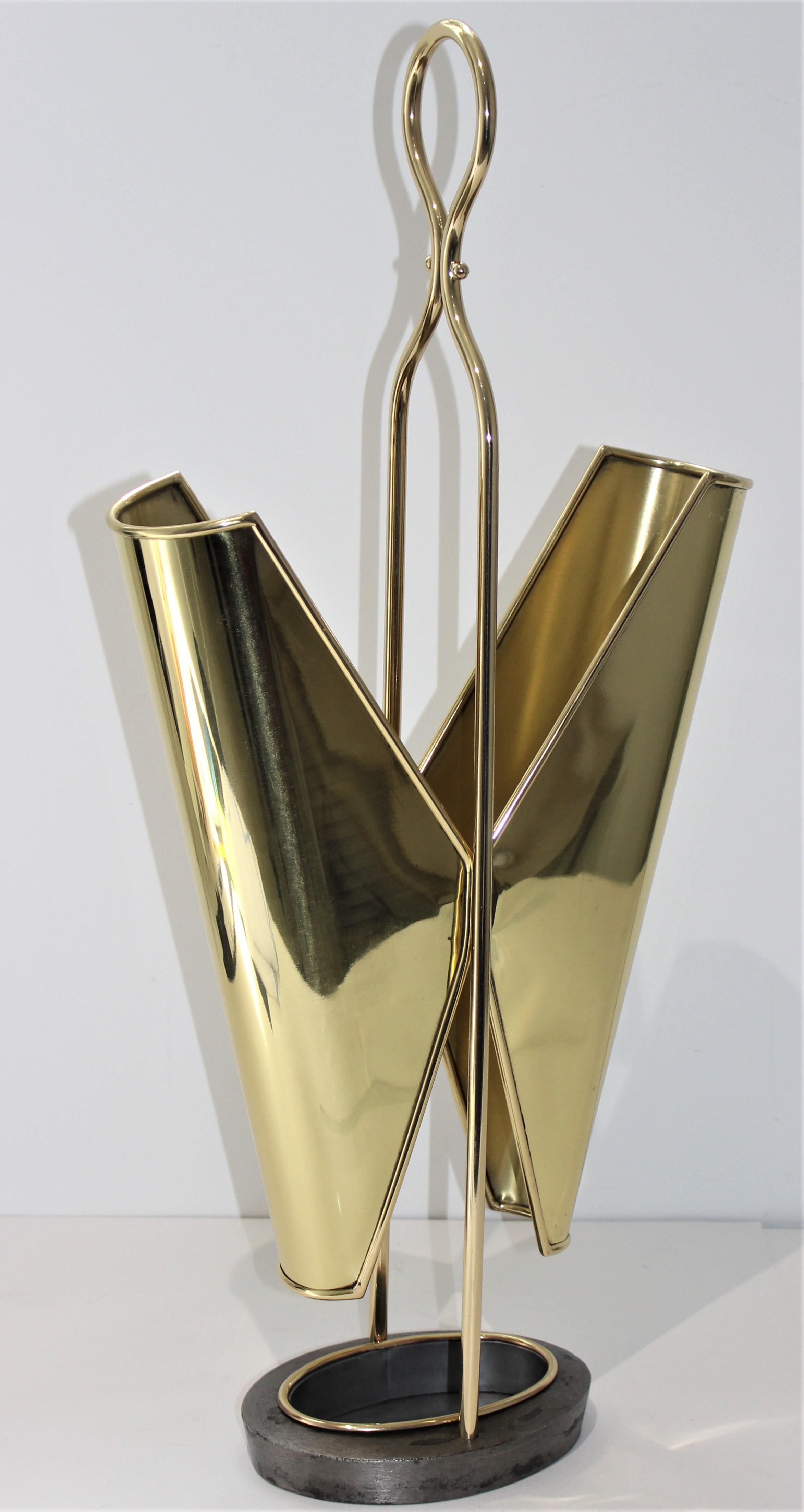 20th Century Brass Italian Umbrella Holder