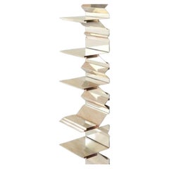Brass Item 4 Turning Points Bookcase Shelf by Scattered Disc Objects
